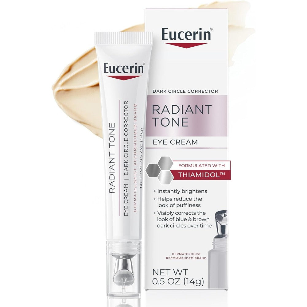 Eucerin Radiant Tone Eye Cream 0.5 Ounce front packaging view
