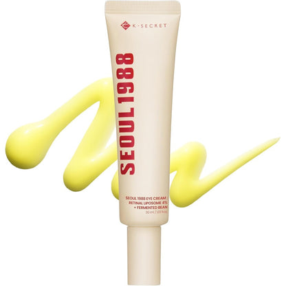 K-SECRET SEOUL 1988 Retinal Eye Cream front view of the thirty milliliter tube on a clean background.
