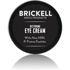 Brickell Men's Restoring Under Eye Cream front view jar