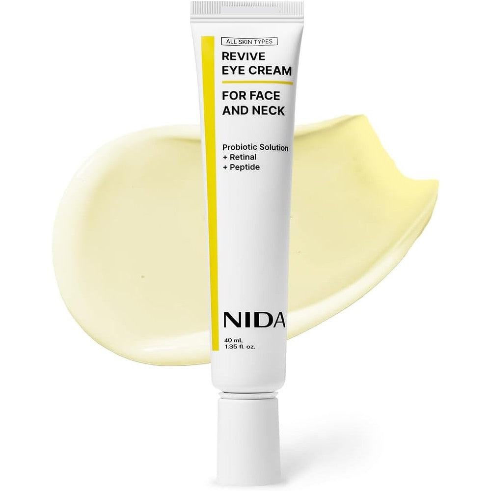NIDA Revive Eye Cream front view tube for anti aging skincare