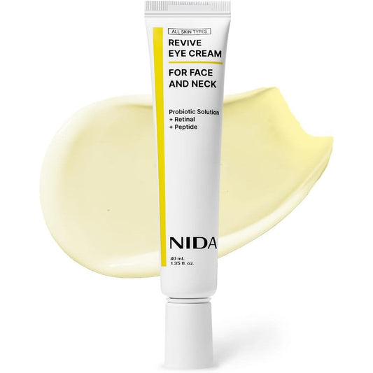 NIDA Revive Eye Cream front view tube for anti aging skincare