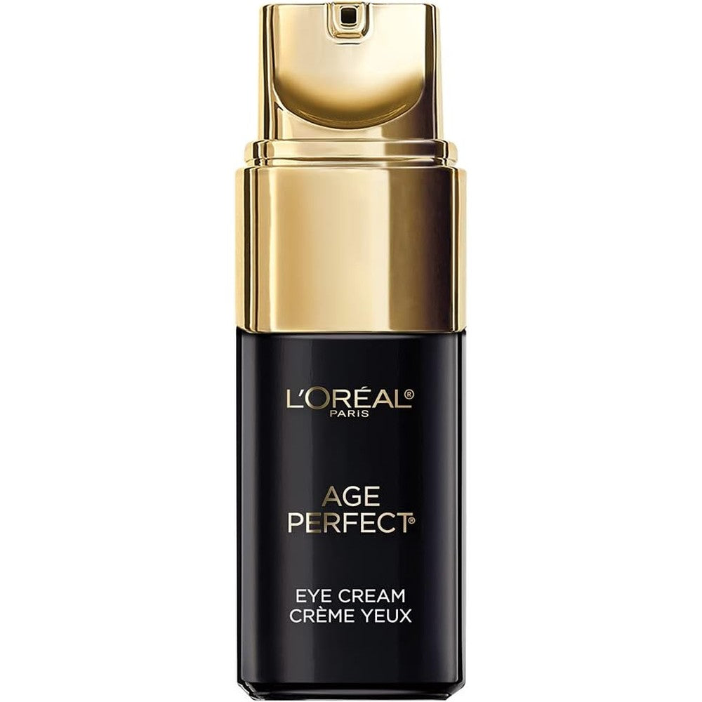L'Oreal Paris Age Perfect Cell Renewal Eye Cream front packaging view showing anti aging benefits