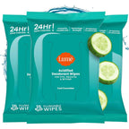 Lume Acidified Deodorant Wipes Cool Cucumber pack of 3 front view