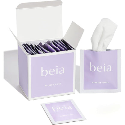 Beia Feminine Wipes individually wrapped front view intimate hygiene
