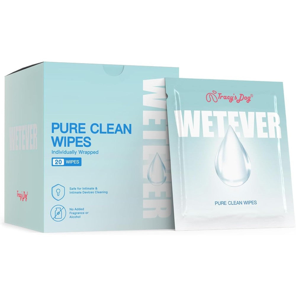 Tracy's Dog Feminine Wipes front view of the box showing 20 count packaging