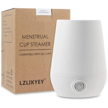 LZLIKYEY Menstrual Cup Sterilizer Steamer front view electric period cleaner