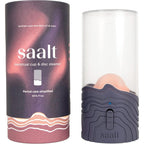 Saalt Menstrual Cup Steamer front view in Blue Dusk color for period cup sanitization.