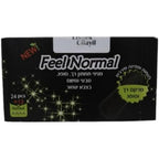 Eishes Chayil Feel Normal Black Panty Liners front view packaging