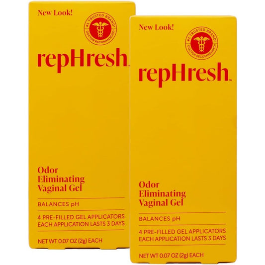 RepHresh Vaginal Gel 8 pack front view odor eliminating formula