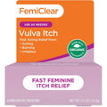 FemiClear Vaginal Itch Relief 0.5 Ounce tube front view for feminine hygiene.