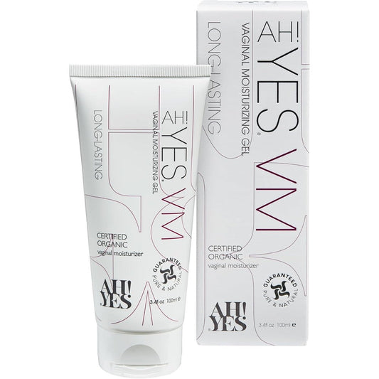 AH! YES VM Water Based Vaginal Moisturizer tube front view for intimate hydration.