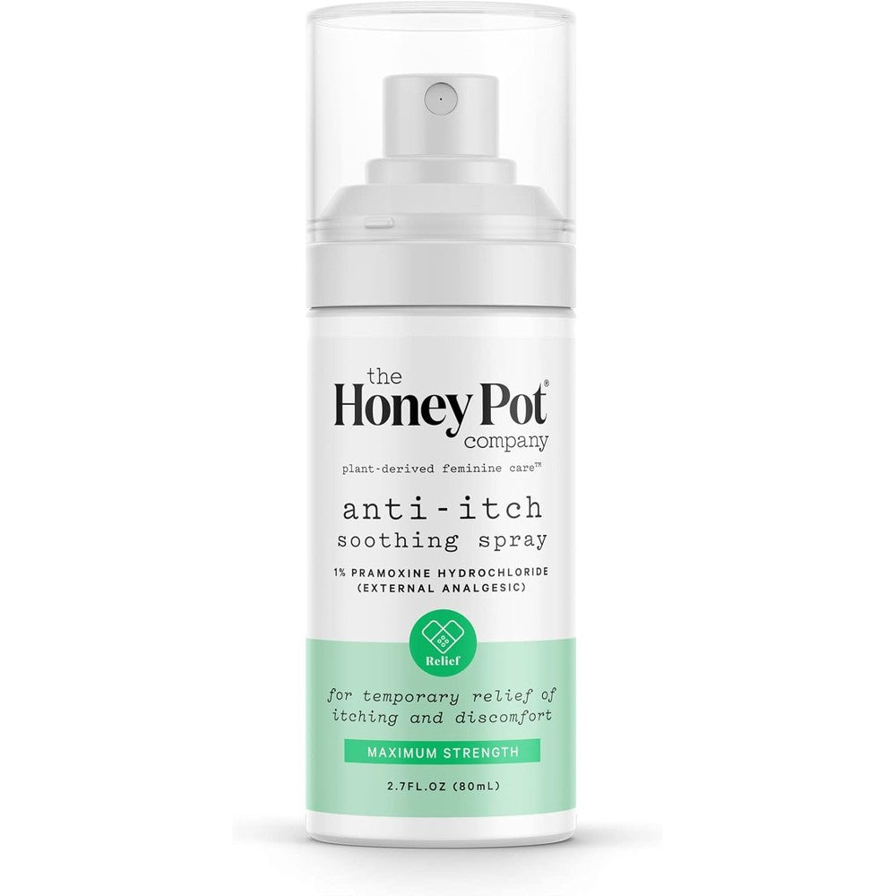 The Honey Pot Company Feminine Anti-Itch Spray front view for intimate relief