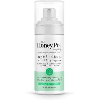 The Honey Pot Company Feminine Anti-Itch Spray front view for intimate relief