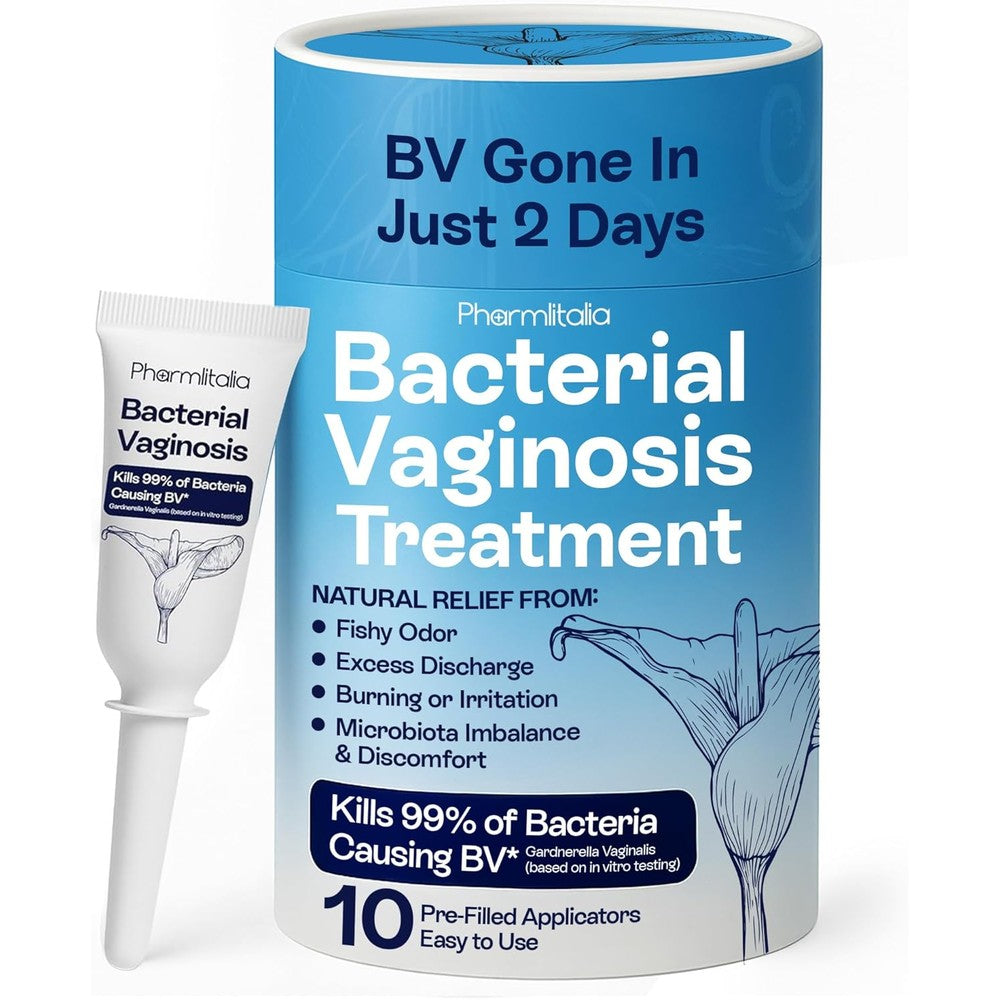 Pharmlitalia Bacterial Vaginosis Treatment front view 10 pre-filled applicators for feminine care
