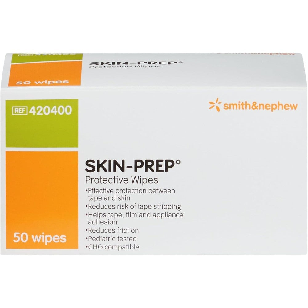 Smith & Nephew Skin-Prep Protective Barrier Wipes box front view medical adhesive protection