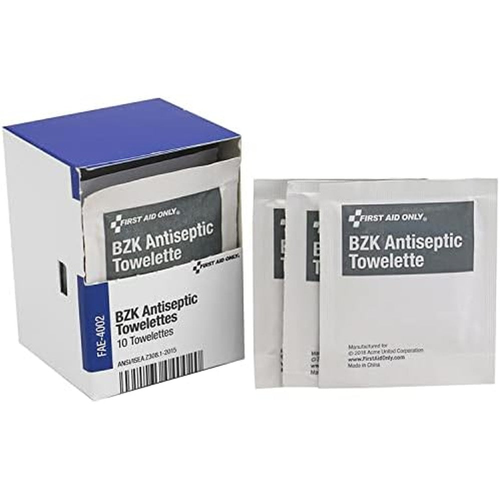 First Aid Only Sting Free Antiseptic Wipes 10 count box front view