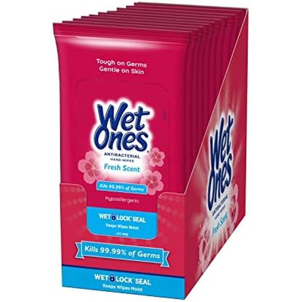 Wet Ones Travel Packs Fresh Scent 10 Packs, 200 Wipes