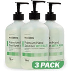 McKesson Hand Sanitizer with Aloe, 18 oz Pump Bottle [Pack of 3] - 70% Ethyl Alcohol, Spring Water Scent, No-Rinse Sanitizing Gel with Vitamin E and Moisturizers, Medical-Grade