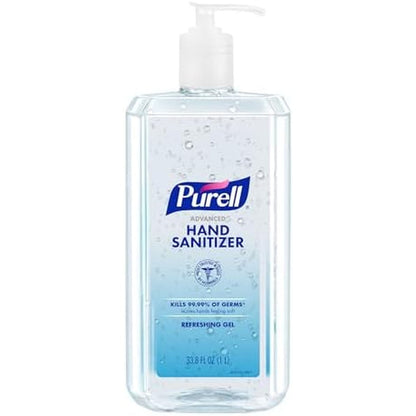 PURELL Advanced Hand Sanitizer Refreshing Gel, Clean Scent, 1 Liter Pump Bottle (Pack of 1) - 9632-04-CMR