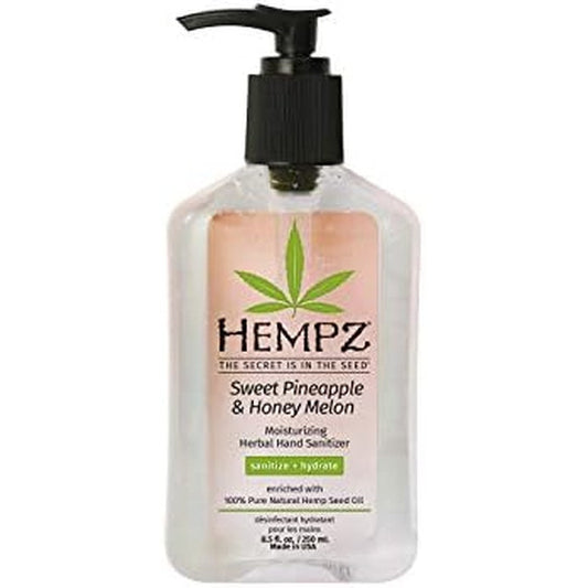 Hempz Sweet Pineapple & Honey Melon Moisturizing Herbal Hand Sanitizer, 8.5 Fl Oz