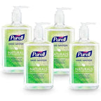 Purell Advanced Hand Sanitizer Naturals with Plant Based Alcohol, Citrus Scent, 12 fl oz Pump Bottle (Pack of 4) - 3623-06-EC2