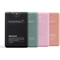 Noshinku - Refillable Hand Sanitizer Discovery 4-Pack, Travel Size Spray with Hydrating Botanical Mist, Natural Ingredients, All Natural Fragrances, Sugarcane Derived Alcohol, No Parabens, No Dyes