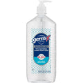 Germ-X Advanced Hand Sanitizer, 34 Fl Oz (1 Liter), Less Drying Moisturizing Clear Gel, No Rinse Formula, Large Family Size Pump Bottle