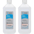 Swan 70 percent isopropyl rubbing alcohol twin pack front view for first aid antiseptic care.
