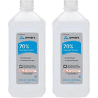 Swan 70 percent isopropyl rubbing alcohol twin pack front view for first aid antiseptic care.