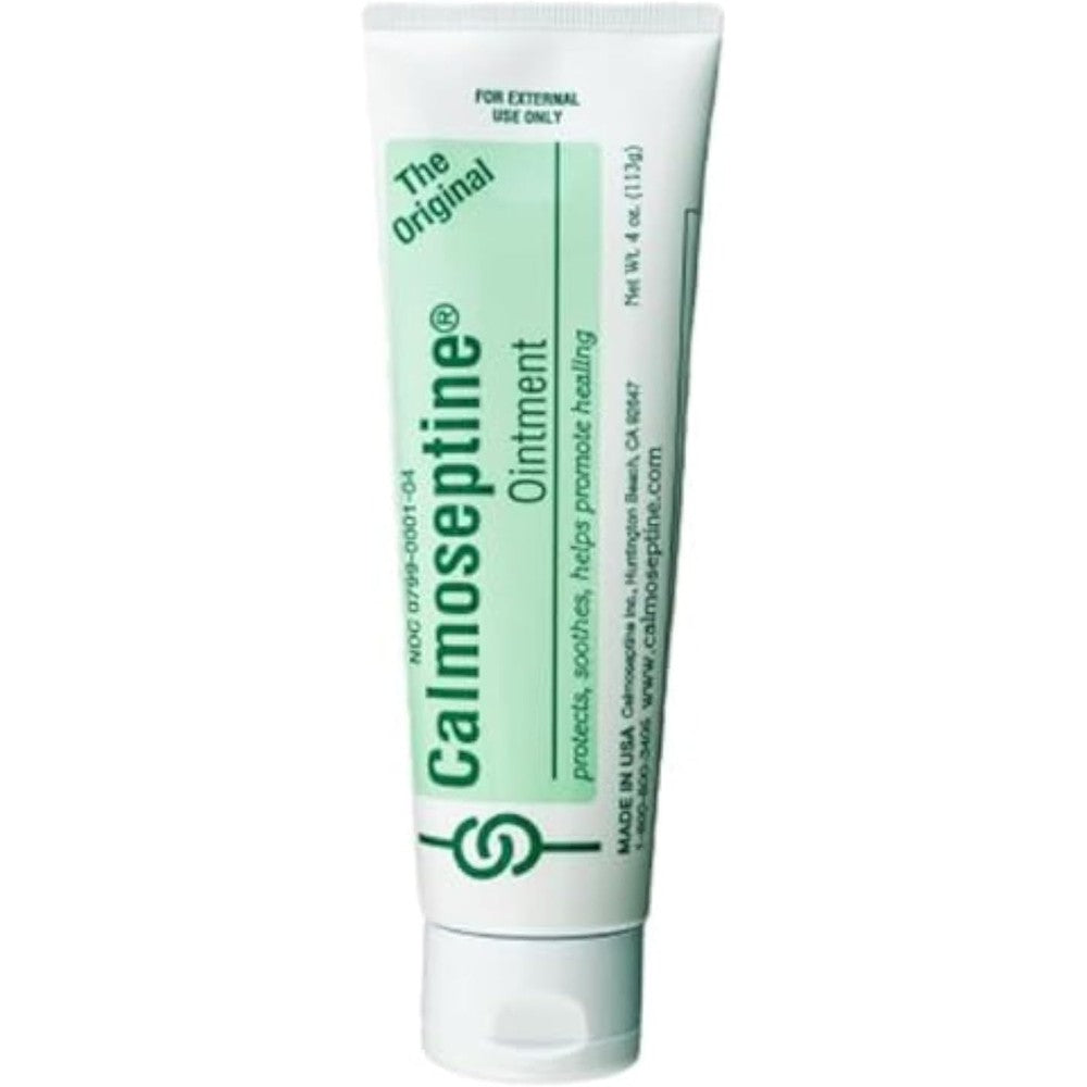 Calmoseptine Multipurpose Moisture Barrier Ointment 4 Ounce front view tube for skin irritation relief