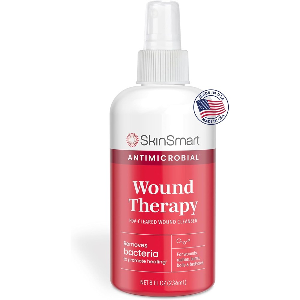 SkinSmart Antimicrobial Wound Therapy spray front view for advanced skin healing