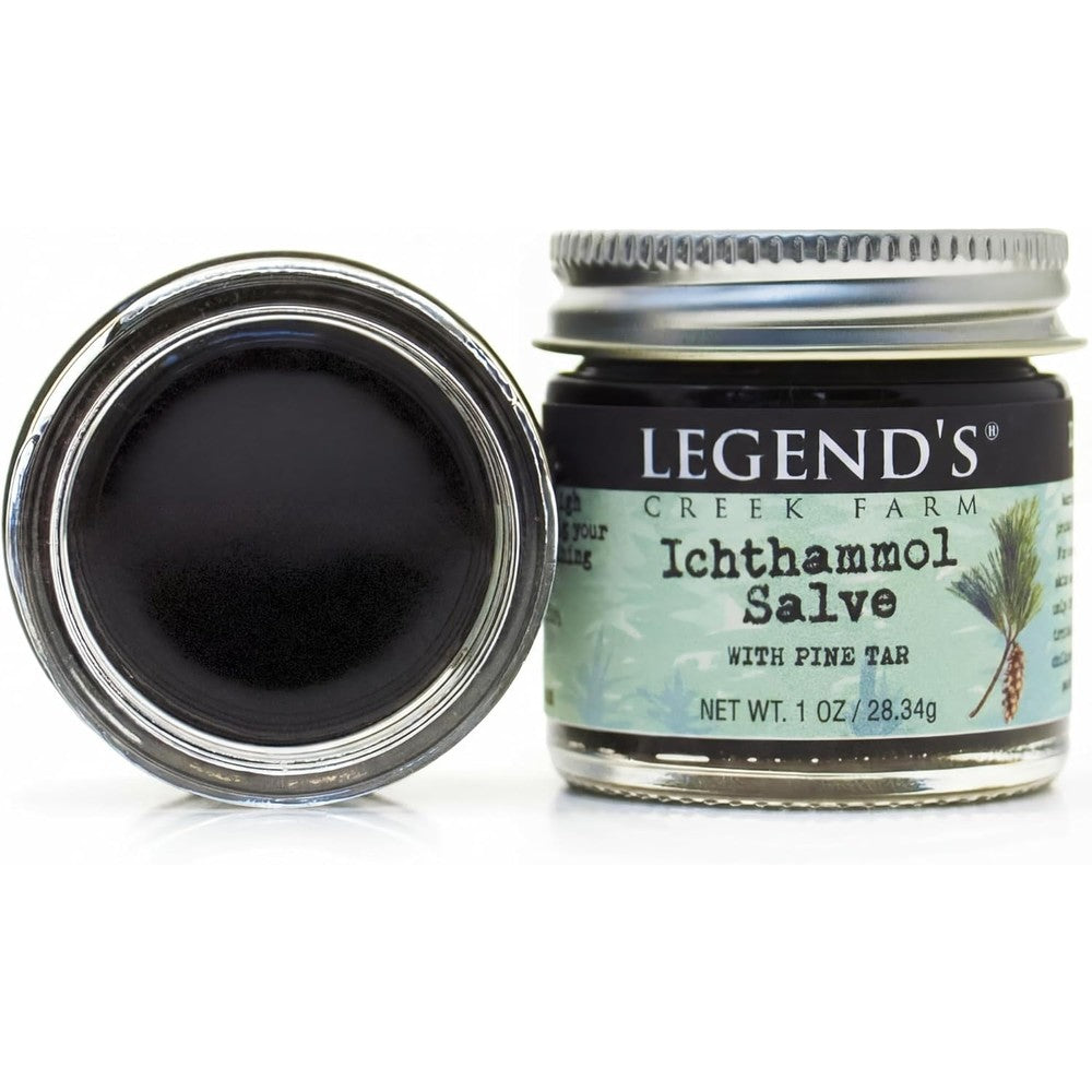 Legend's Creek Farm Herbal Salve front view jar packaging