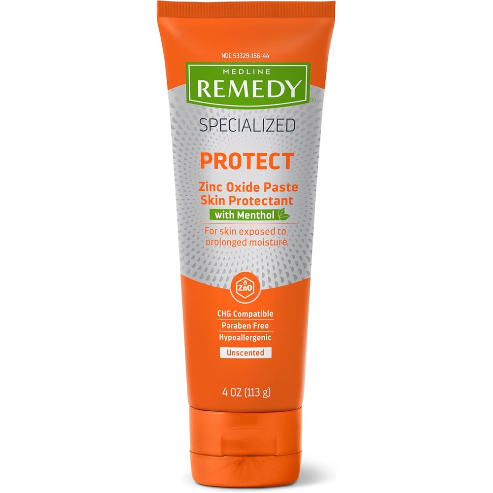 Medline Remedy Specialized Zinc Oxide Paste four ounce front view tube for skin protection