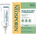 Neosporin Simply Formula three ingredient first aid antibiotic ointment front packaging view