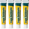 CareAll Triple Antibiotic Ointment front view pack of four tubes for first aid protection