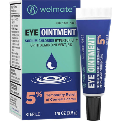 WELMATE Sodium Chloride Hypertonicity Ophthalmic Ointment 5 percent front box view