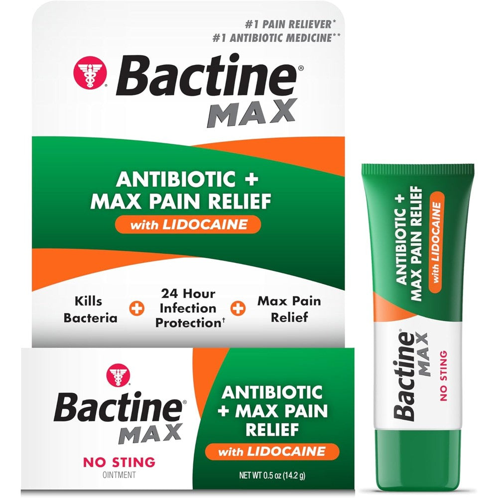 Authentic USA imported Bactine MAX pain and itch relief cream