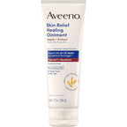 Aveeno Skin Relief Healing Ointment front view packaging displaying triple oat and shea butter ingredients