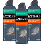 Lotrimin Medicated Deodorant Powder Spray pack of 3 front view showing antifungal benefits