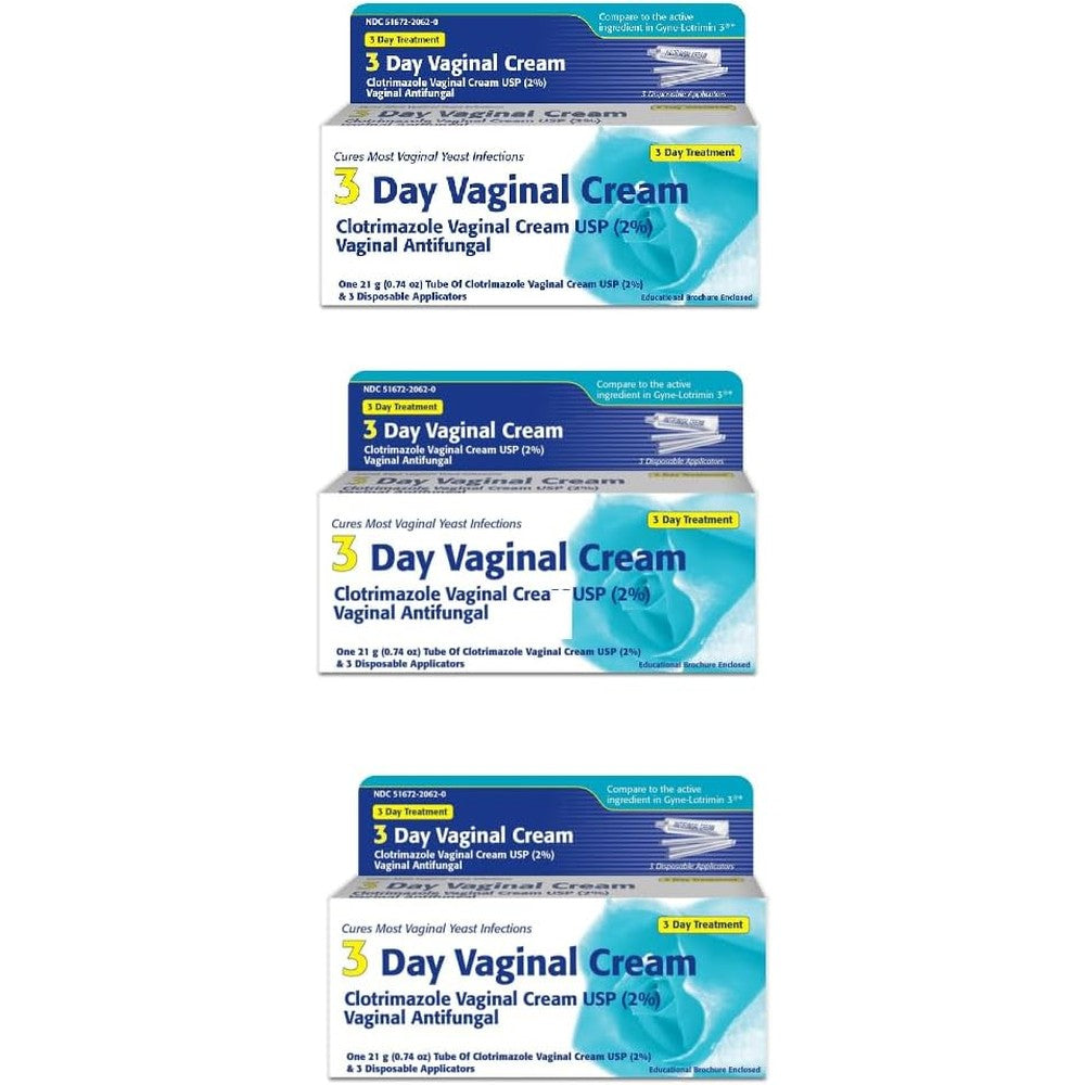 Kaxilu Clotrimazole 3 Day Vaginal Cream front view antifungal treatment.