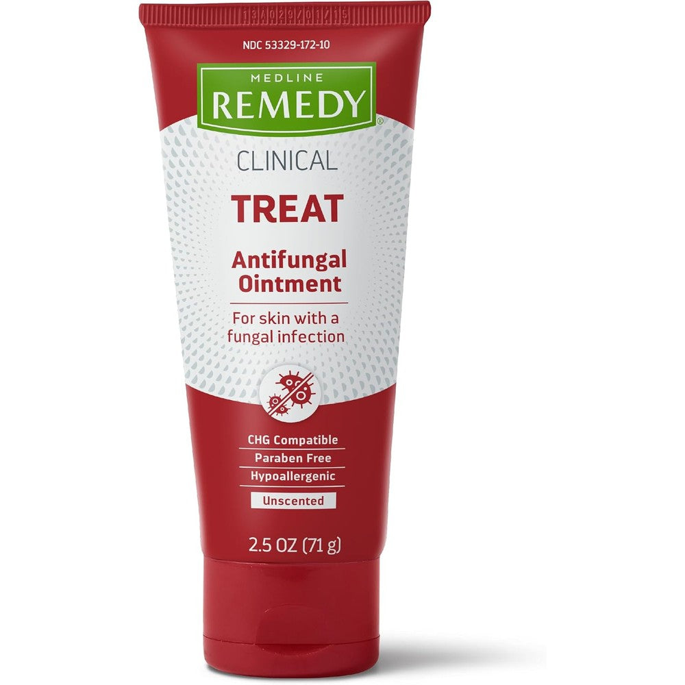 Medline Remedy Clinical Antifungal Ointment 2.5 oz tube for ringworm and athlete's foot