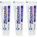 Globe Miconazole Nitrate 2% Antifungal Cream front view of three pack