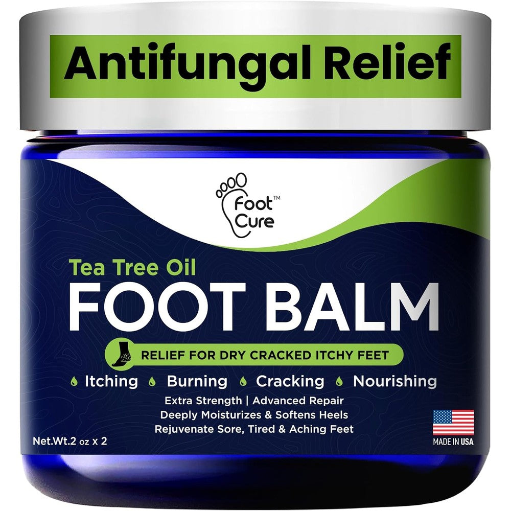 Foot Cure Tea Tree Oil Antifungal Cream front view for athlete's foot treatment