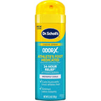 Dr. Scholl's Odor-X Athlete's Foot Medicated Liquid Spray front packaging showing 24-hour relief claim.