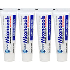 Globe Miconazole Nitrate 2% Antifungal Cream front view of the four pack retail packaging.