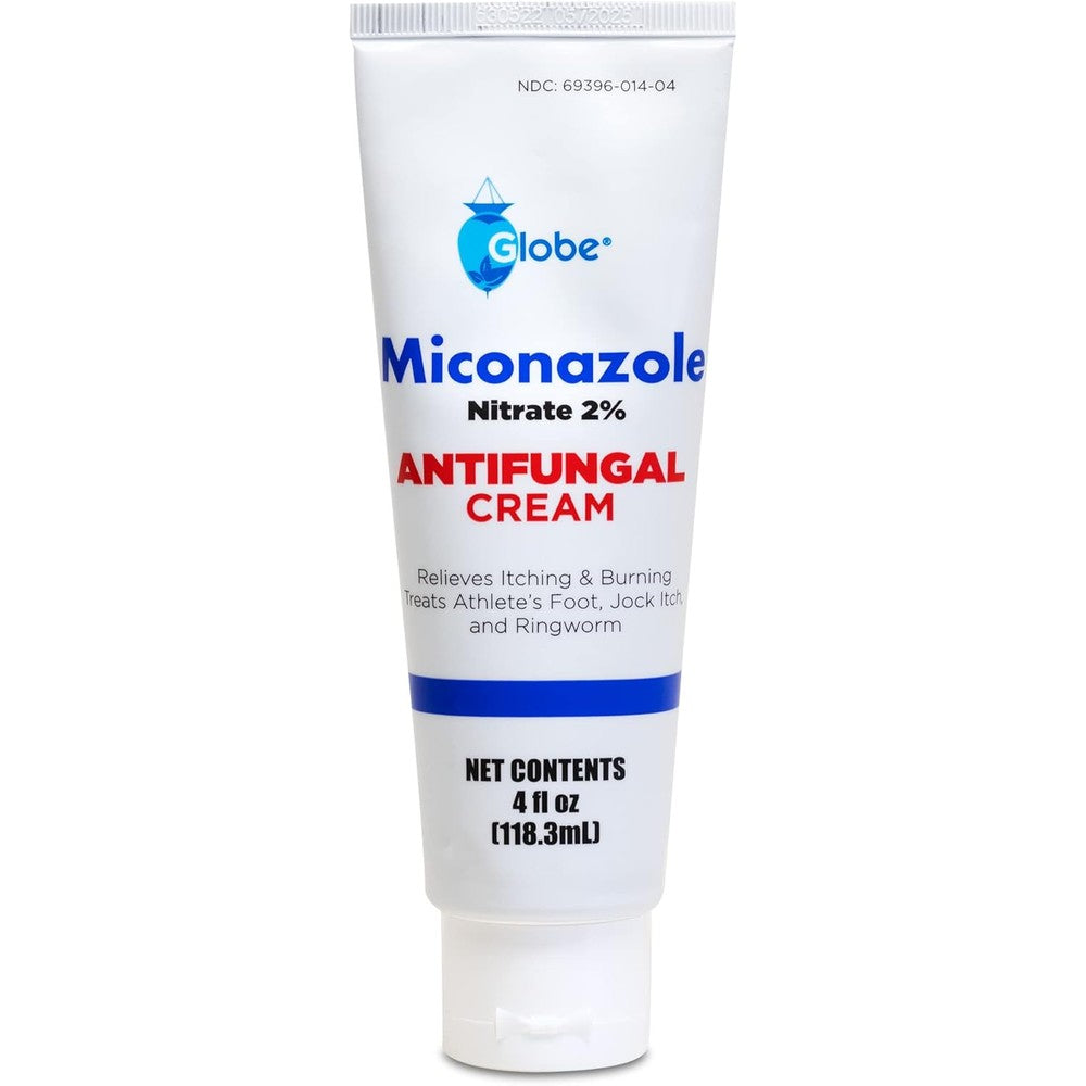 Globe Miconazole Nitrate 2% Antifungal Cream front view for athletes foot treatment