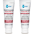 Globe Clotrimazole Antifungal Cream 1% USP front view pack of two