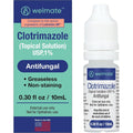 WELMATE Clotrimazole 1 percent antifungal topical solution front view bottle for athlete's foot relief