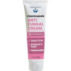TenderGentle clotrimazole antifungal cream front view of packaging tube for skin infection relief