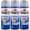 Tinactin Jock Itch Powder Spray 3 pack front view for antifungal treatment
